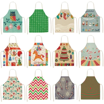 1Pcs Christmas Apron for Woman Pinafore Cotton Linen Kitchen Aprons 53*65cm Adult Bibs For Home Baking Cooking Accessory PM0005
1Pcs Christmas Apron for Woman Pinafore Cotton Linen Kitchen Aprons 53*65cm Adult Bibs For Home Baking Cooking Accessory PM0005