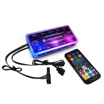 12CM CPU Fan Cooler RGB Adjust LED 12V 6Pin Quiet IR Remote Computer Cooler Cooling RGB Fall Fan Computer Modification
12CM CPU Fan Cooler RGB Adjust LED 12V 6Pin Quiet IR Remote Computer Cooler Cooling RGB Fall Fan Computer Modification