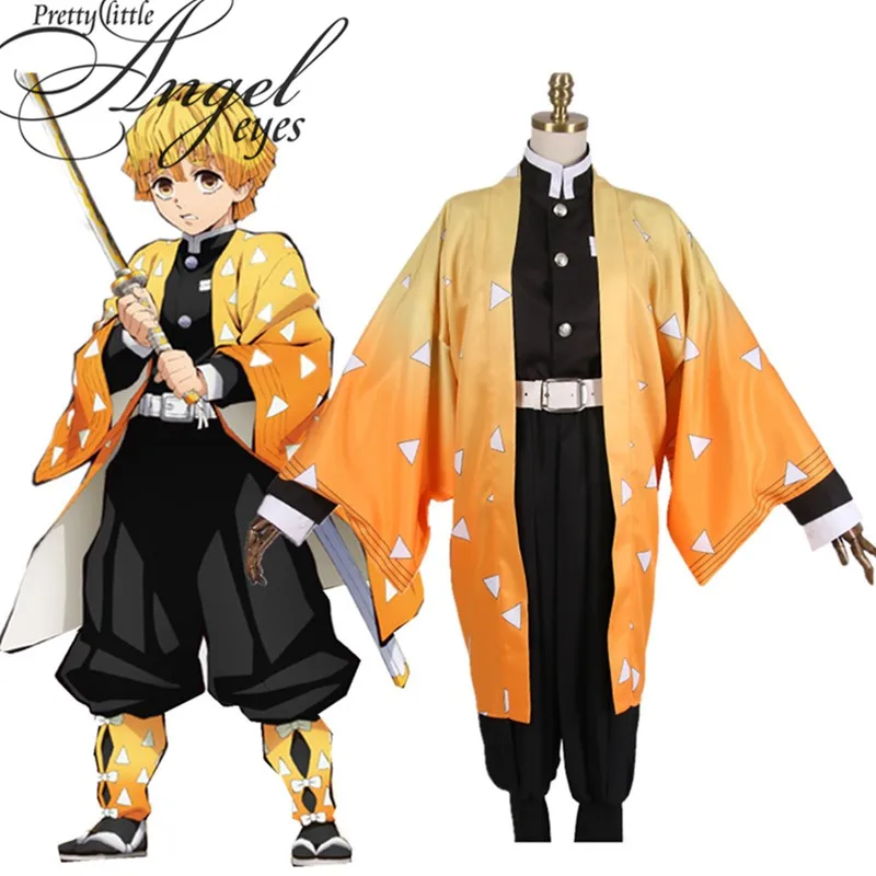 Anime Demon Slayer: Kimetsu no Yaiba Agatsuma Zenitsu Costume Cosplay Halloween Party Suit
Anime Demon Slayer: Kimetsu no Yaiba Agatsuma Zenitsu Costume Cosplay Halloween Party Suit