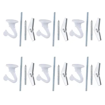 Screw-In Ceiling Hooks Metal Heavy Duty Swag Ceiling Hooks &Screws Toggle Wings for Hanging Plants Chandeliers Ceiling Fixing
Screw-In Ceiling Hooks Metal Heavy Duty Swag Ceiling Hooks &Screws Toggle Wings for Hanging Plants Chandeliers Ceiling Fixing