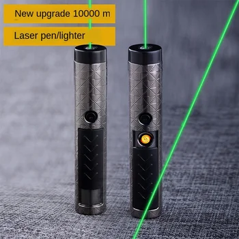 Novelty Green Laser Pen Electronic Lighter Powerful Laser Meter 650Nm Windproof Usb Charge Smoking Cigarette Lighter
Novelty Green Laser Pen Electronic Lighter Powerful Laser Meter 650Nm Windproof Usb Charge Smoking Cigarette Lighter
