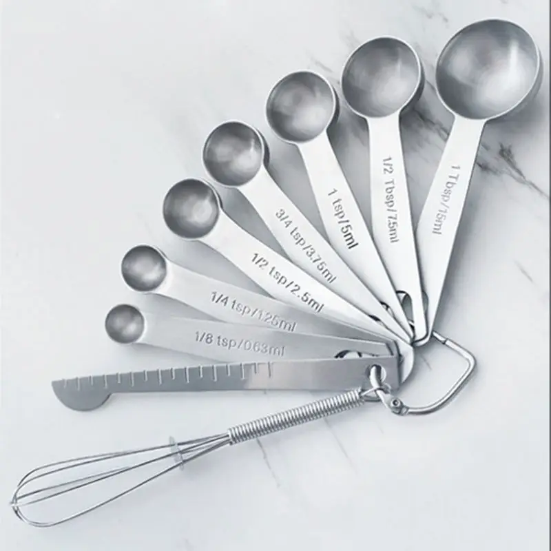 9PCS/Set Measuring Spoons Scoop Measuring Cup Whisk Kitchen Scale Baking Cooking X4YD
9PCS/Set Measuring Spoons Scoop Measuring Cup Whisk Kitchen Scale Baking Cooking X4YD