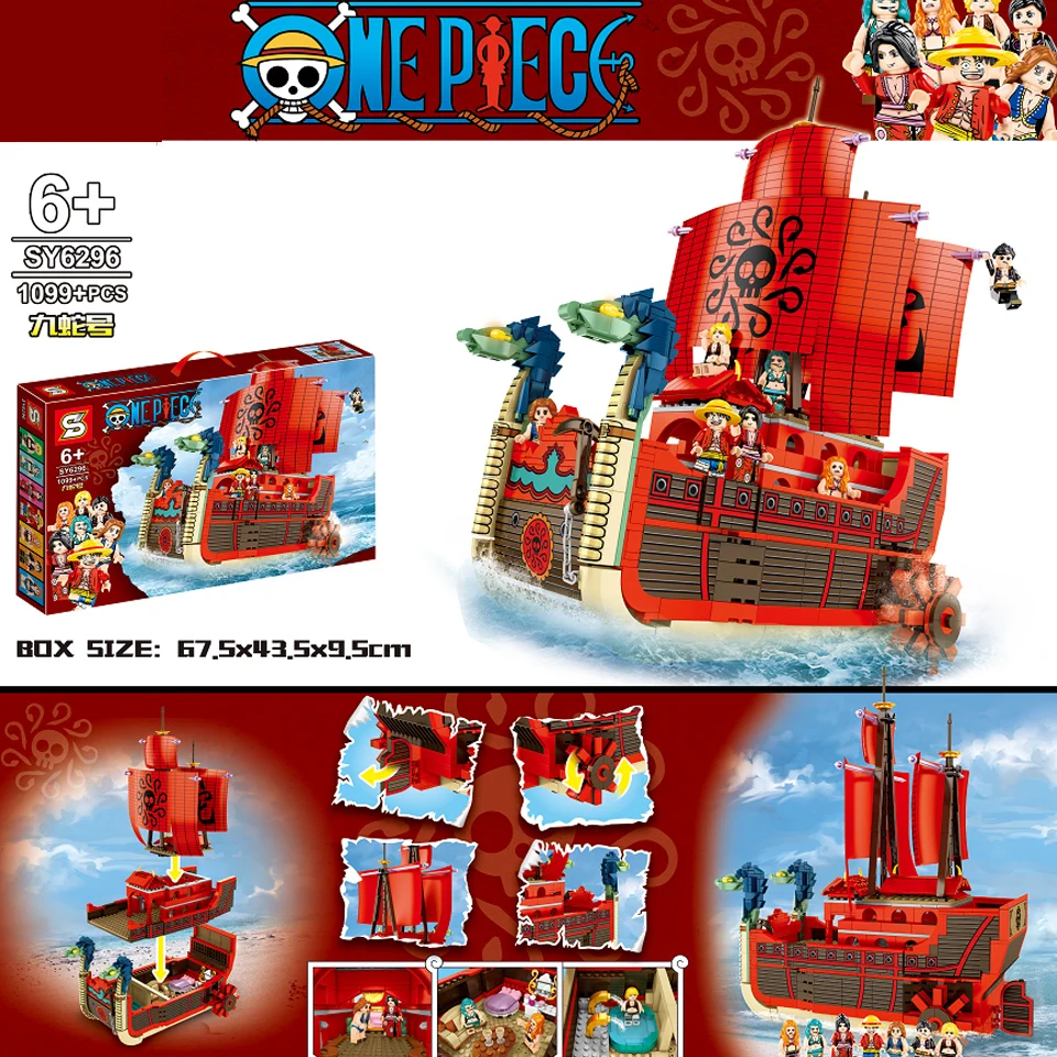 2020 NEW ONE PIECE Monkey D. Luffy Hydra Thousand Sunny Pirate Ship Building Blocks Model Sets Bricks Classic For Children Toys
2020 NEW ONE PIECE Monkey D. Luffy Hydra Thousand Sunny Pirate Ship Building Blocks Model Sets Bricks Classic For Children Toys
