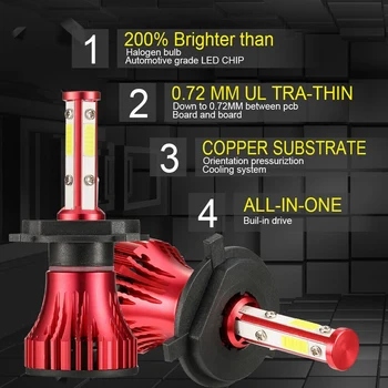 X7 H7 LED Headlight Kit 2000W 300000Lm Hi/Lo Beam Bulb 6000K White 
X7 H7 LED Headlight Kit 2000W 300000Lm Hi/Lo Beam Bulb 6000K White