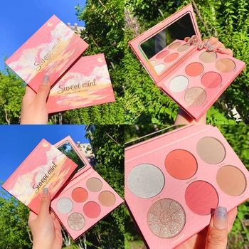 6 Color Makeup Highlighter Palette Face Bronzer HighGloss Pigmented Shimmer Powder Face Blush Cheek Blusher Nose Shadow Cosmetic
6 Color Makeup Highlighter Palette Face Bronzer HighGloss Pigmented Shimmer Powder Face Blush Cheek Blusher Nose Shadow Cosmetic
