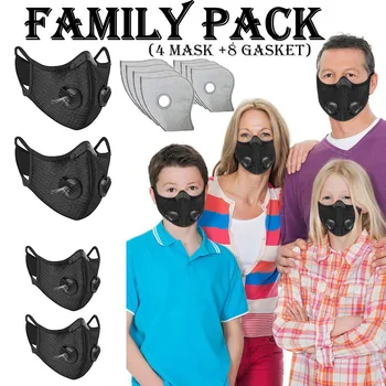 4PCS Family Unisex Mask + 8PCS PCS Reusable Breathable Face Mask With Respirator Outdoor Cycling Mask Mascarillas Con Filtro
4PCS Family Unisex Mask + 8PCS PCS Reusable Breathable Face Mask With Respirator Outdoor Cycling Mask Mascarillas Con Filtro