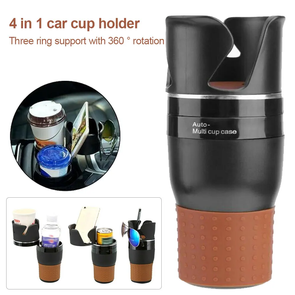 

Universal Adjustable Multi-functional 4 in 1 Car Cup Holder Vehicle-Mounted Water Cup Drink Holder Car Bottle Holder