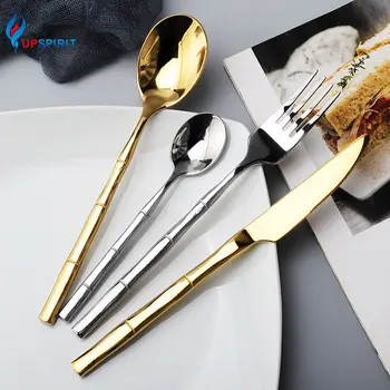Upspirit 4/16Pcs Bamboo Shaped Dinnerware Set Stainless Steel Spoon Fork Knife Coffee Scoop Cutlery Kit Dining Tools Tableware
Upspirit 4/16Pcs Bamboo Shaped Dinnerware Set Stainless Steel Spoon Fork Knife Coffee Scoop Cutlery Kit Dining Tools Tableware