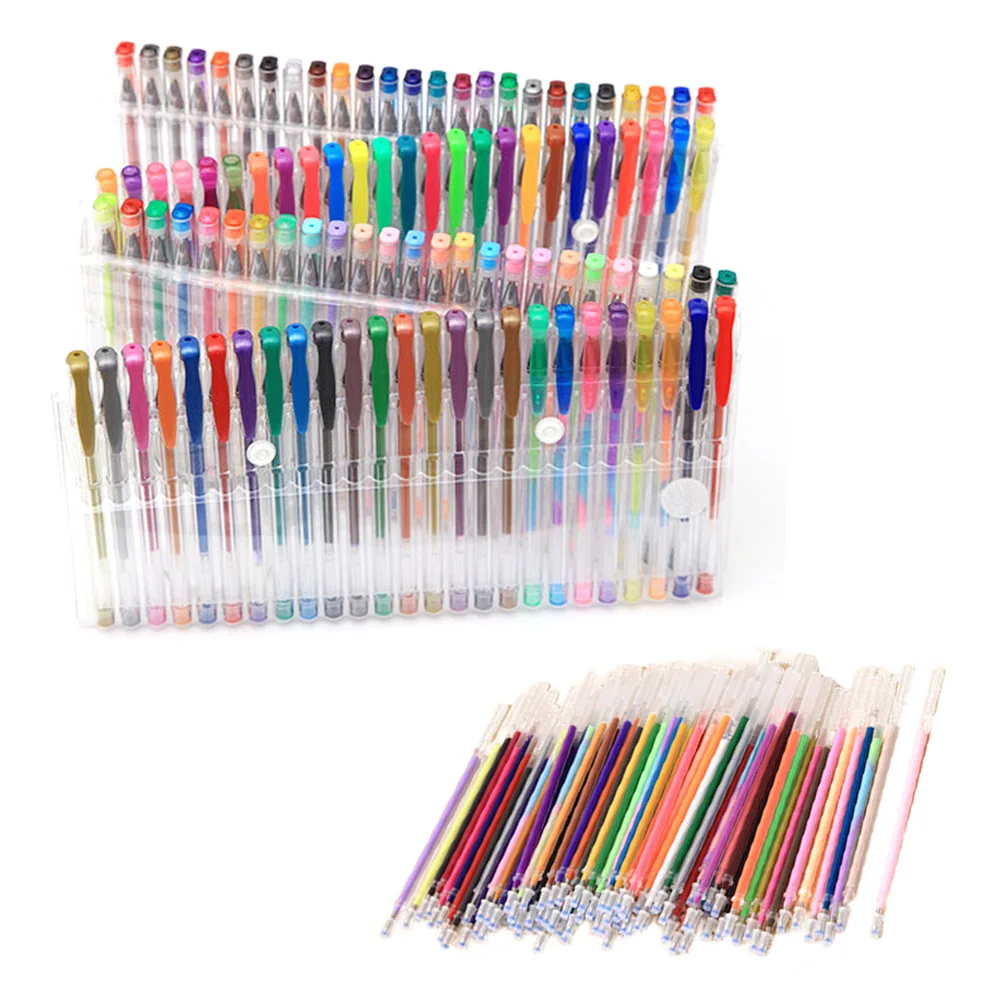 100pcs MultiColor Gel Pens with Replacement Refills for Children Adult Coloring Drawing Books Doodling Scrapbook Color Pen Set
100pcs MultiColor Gel Pens with Replacement Refills for Children Adult Coloring Drawing Books Doodling Scrapbook Color Pen Set