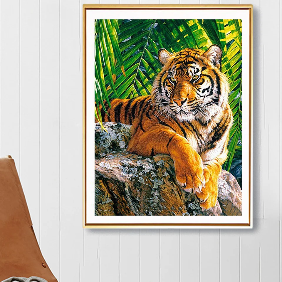 Full Square Round Diamond Embroidery Animal 5D DIY Diamond Painting Tiger Cross Stitch Mosaic Picture of Rhinestones Decor
Full Square Round Diamond Embroidery Animal 5D DIY Diamond Painting Tiger Cross Stitch Mosaic Picture of Rhinestones Decor