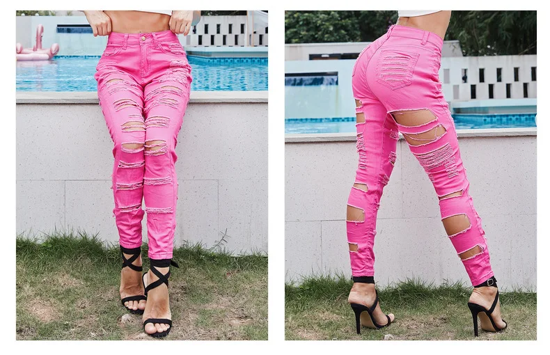 8 High Waisted Ripped Jeans For Women Pants 