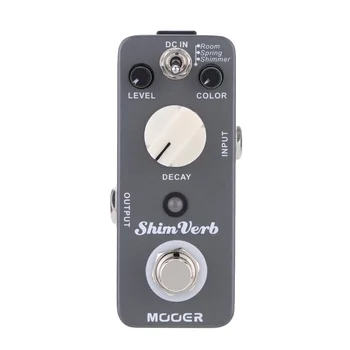 MOOER Shim Verb Reverb Pedal True bypass 3 Reverb Modes: Room, Spring, Shimmer Guitar Effect Pedal
MOOER Shim Verb Reverb Pedal True bypass 3 Reverb Modes: Room, Spring, Shimmer Guitar Effect Pedal