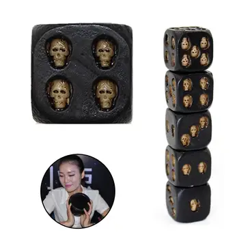 Deluxe Skull Dice Dice Rolling 5PCS Poker KTV Club Bar Gambling Galloping Dominoes Amusing Party Devil Resin Game Stimulating
Deluxe Skull Dice Dice Rolling 5PCS Poker KTV Club Bar Gambling Galloping Dominoes Amusing Party Devil Resin Game Stimulating