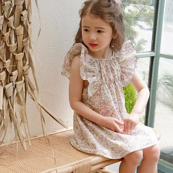 New Ribbons Bow Floral Vest Dress Princess Roupa Infanil Girls Summer Dress Baby Girl 100%Cotton Dress Teens Girl Dress CL419
New Ribbons Bow Floral Vest Dress Princess Roupa Infanil Girls Summer Dress Baby Girl 100%Cotton Dress Teens Girl Dress CL419