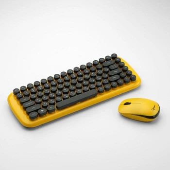 Gembird KBS-9000 keyboard and mouse kit, wireless, 1000 dpi, USB, yellow 5197011
Gembird KBS-9000 keyboard and mouse kit, wireless, 1000 dpi, USB, yellow 5197011