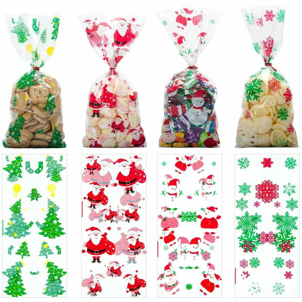 100pcs Xmas Self-adhesive Cookie Packing Plastic Bags Christmas Cellophane Party Bags Treat Candy Bag Festival Party Favor Gift
100pcs Xmas Self-adhesive Cookie Packing Plastic Bags Christmas Cellophane Party Bags Treat Candy Bag Festival Party Favor Gift