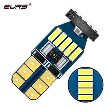 EURS W5W T10 led Car Interior Bulb Canbus T10 4014 15 SMD LED 12V Car Side Wedge Light White Lamp Auto Bulb White Red Blue Green
EURS W5W T10 led Car Interior Bulb Canbus T10 4014 15 SMD LED 12V Car Side Wedge Light White Lamp Auto Bulb White Red Blue Green
