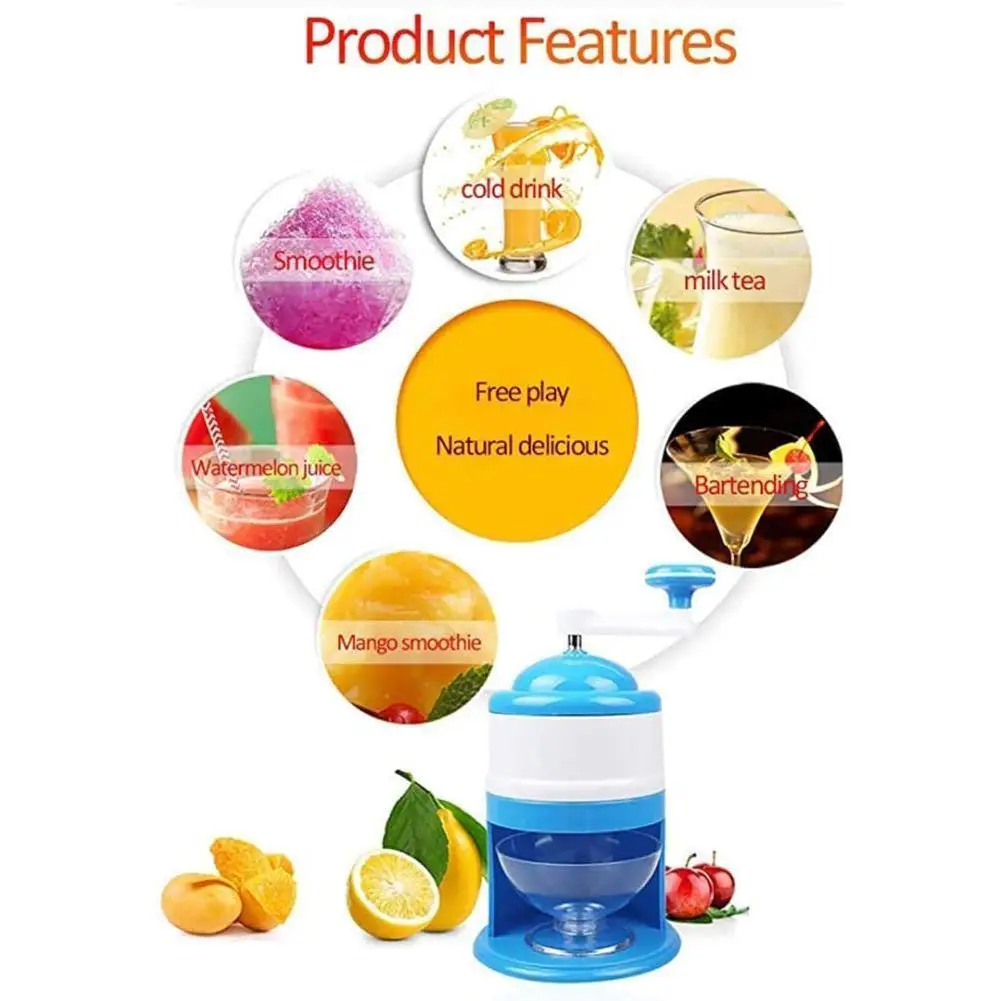 1PC Mini hand-crushed ice machine home ice-cream machine cotton hand-cranked ice children's grinder Shaver Ice Crusher T0V8
1PC Mini hand-crushed ice machine home ice-cream machine cotton hand-cranked ice children's grinder Shaver Ice Crusher T0V8