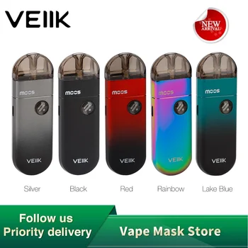 Original VEIIK MOOS Pod Starter Kit 1100mAh Battery 2ml Refillable Pod 1.2ohm Ceramic Coil E-cigarette Vape Kit Vs VINCI Mod Kit
Original VEIIK MOOS Pod Starter Kit 1100mAh Battery 2ml Refillable Pod 1.2ohm Ceramic Coil E-cigarette Vape Kit Vs VINCI Mod Kit