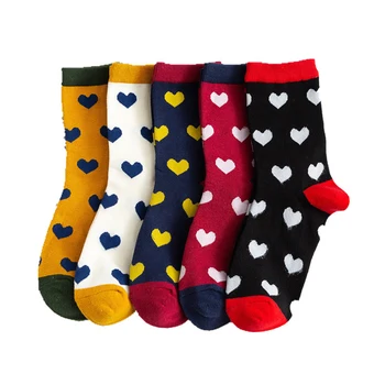 Colorful Love Pattern Women Creative Socks Autumn and Winter School Cotton Long Casual Breathable Middle Tube Funny Socks
Colorful Love Pattern Women Creative Socks Autumn and Winter School Cotton Long Casual Breathable Middle Tube Funny Socks