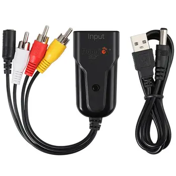 HDMI to Male AV/S Video Adapter 1080P Video Converter Box Video Signal Compatible with AV Svideo Cable
HDMI to Male AV/S Video Adapter 1080P Video Converter Box Video Signal Compatible with AV Svideo Cable