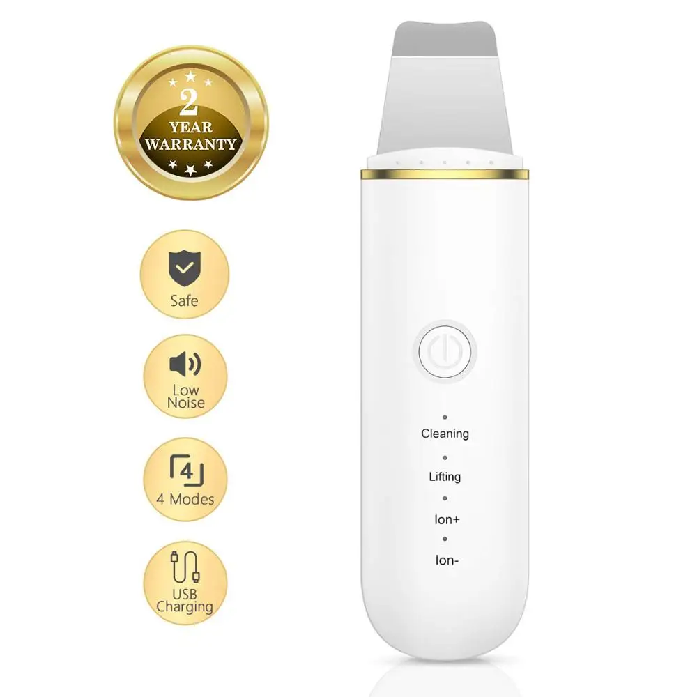 Ultrasonic Skin Scrubber Machine Face Deep Cleaning Blackhead Remover Reduce Wrinkles Facial Whitening Lifting instrument
Ultrasonic Skin Scrubber Machine Face Deep Cleaning Blackhead Remover Reduce Wrinkles Facial Whitening Lifting instrument