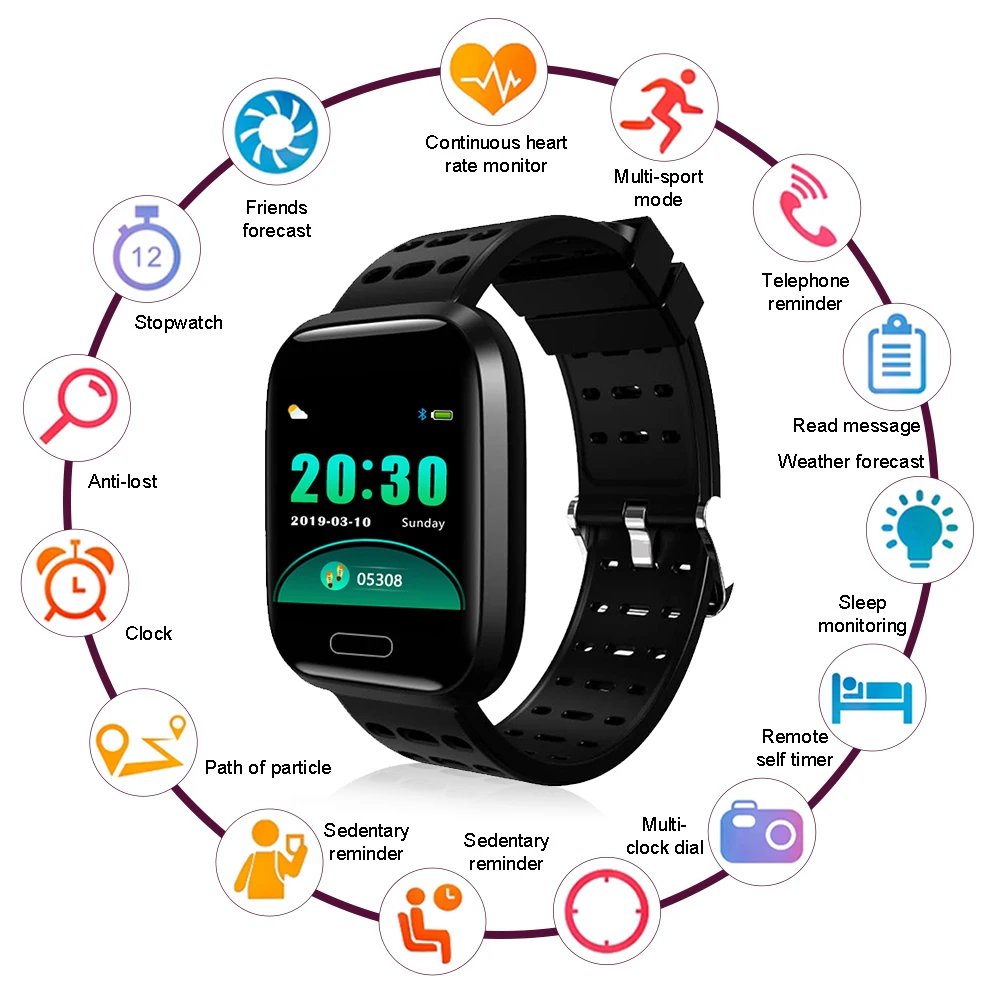 Multifunctional Smart Watch Men Women Heart Rate Monitor Blood Pressure Fitness Tracker Smartwatch Sport Watch for Ios Android
Multifunctional Smart Watch Men Women Heart Rate Monitor Blood Pressure Fitness Tracker Smartwatch Sport Watch for Ios Android