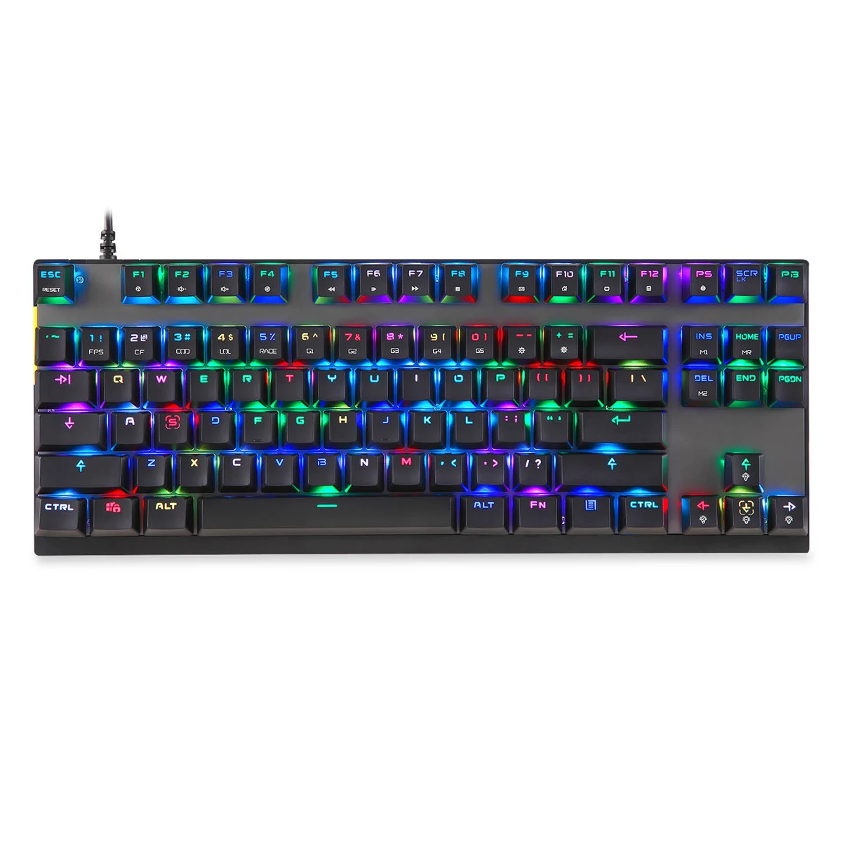 K82 Mechanical Keyboard Wired RGB Backlit Glowing Gaming Keyboards 87 Keys Black Pink Multi-Function USA Keyboard
K82 Mechanical Keyboard Wired RGB Backlit Glowing Gaming Keyboards 87 Keys Black Pink Multi-Function USA Keyboard