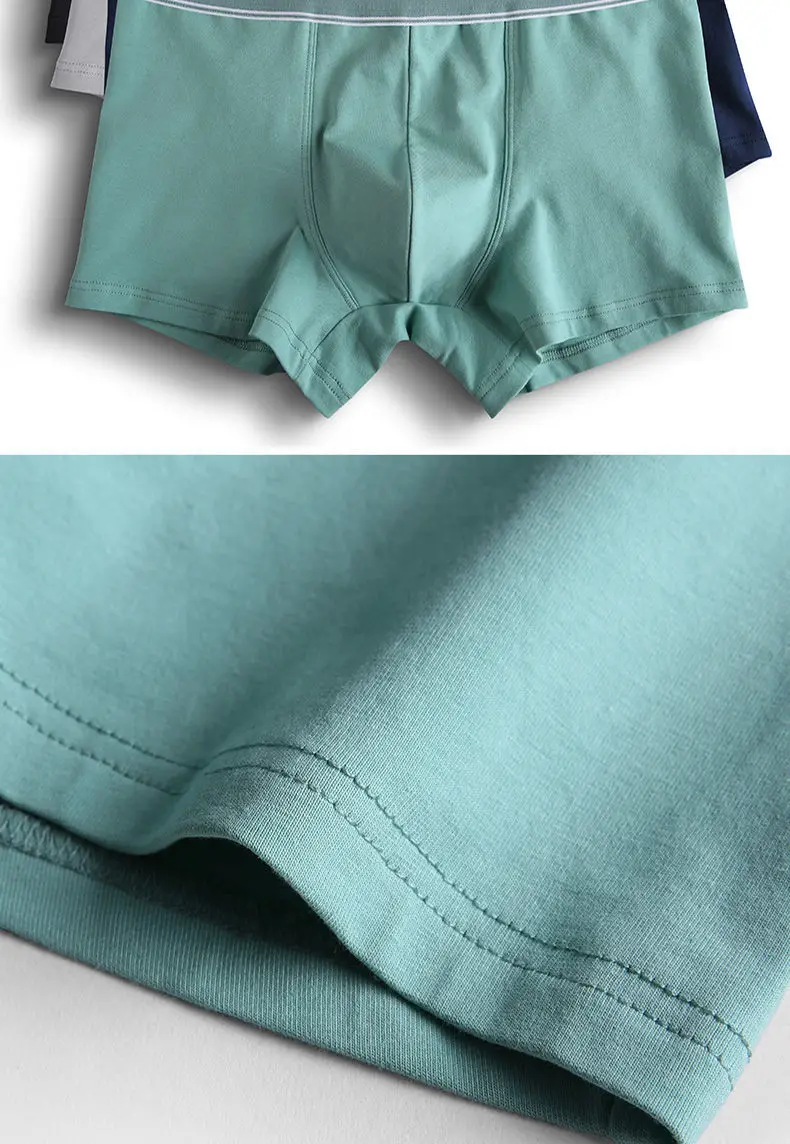 Fashion MIIOW Men's Underwear Pure Cotton Flat Angle Graphene