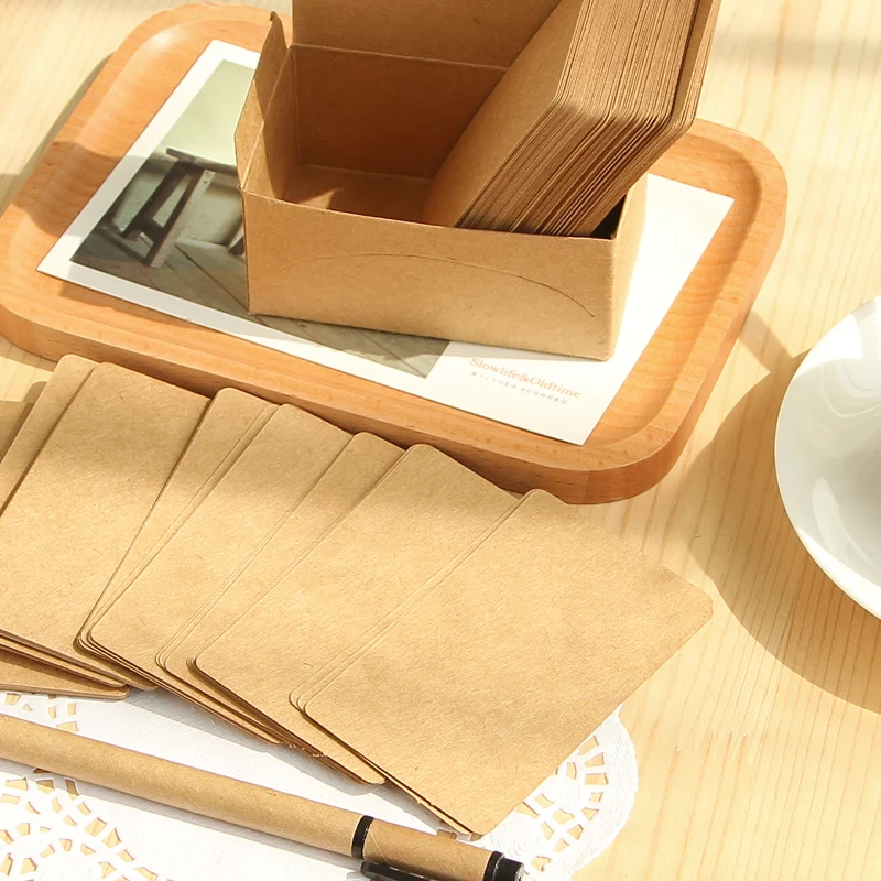 100 pcs/Lot Nostalgic Kraft Memo Paper Ancient Style Mini Note Message Card Guest Book Stationery Office School Supplies H6908
100 pcs/Lot Nostalgic Kraft Memo Paper Ancient Style Mini Note Message Card Guest Book Stationery Office School Supplies H6908