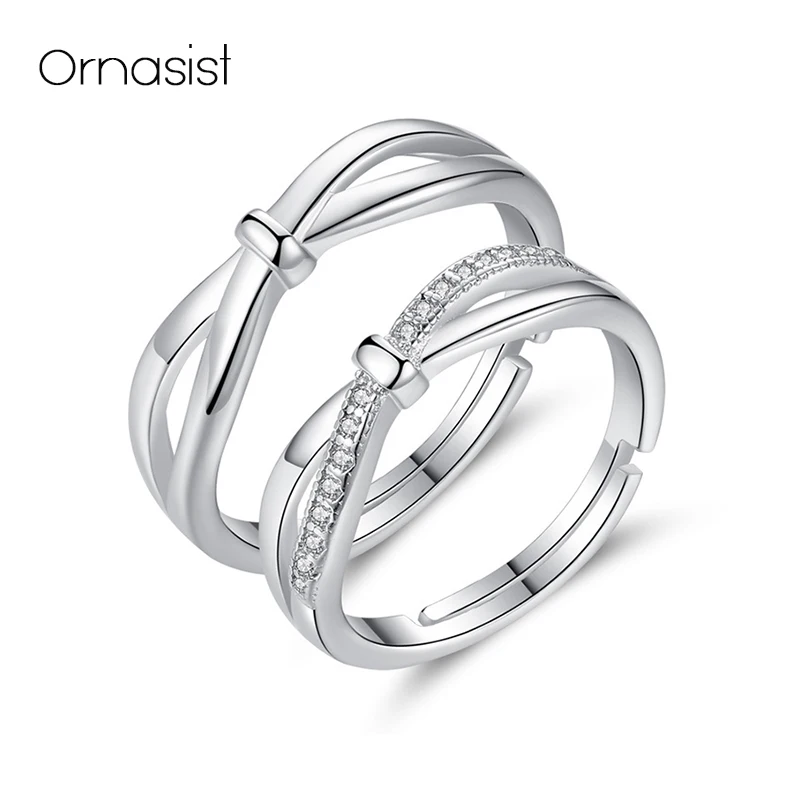 925 Sterling Silver Crystal Ring For Men and Women Cross Rhinestone Jewelry Simple Couple Open Engagement Wedding Rings
925 Sterling Silver Crystal Ring For Men and Women Cross Rhinestone Jewelry Simple Couple Open Engagement Wedding Rings