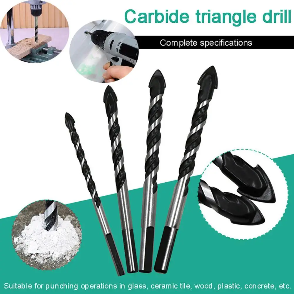 4PC Black Triangle bit Head hole opener Triangular-overlord Handle Multifunctional Drill Bits 6/8/10/12mm Best Price @30
4PC Black Triangle bit Head hole opener Triangular-overlord Handle Multifunctional Drill Bits 6/8/10/12mm Best Price @30