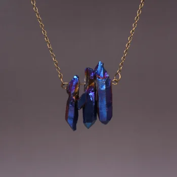 6 Pcs Trendy 3 sets Natural Titanium Quartz Stone Pendant Rough Druzy Power Crystal Column Pendants Necklaces Fine Jewelry
6 Pcs Trendy 3 sets Natural Titanium Quartz Stone Pendant Rough Druzy Power Crystal Column Pendants Necklaces Fine Jewelry