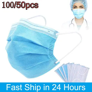 100/50PCS Professional Disposable Face Mouth Cover 3-layer Protective Shield Faceshield Filter Breathable One-off Cover Outdoor
100/50PCS Professional Disposable Face Mouth Cover 3-layer Protective Shield Faceshield Filter Breathable One-off Cover Outdoor