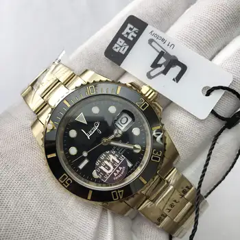 AAA 18K gold Watch men automatic U1 factory ceramic bezel sapphire glass Lumious needles sweep movement sub watches
AAA 18K gold Watch men automatic U1 factory ceramic bezel sapphire glass Lumious needles sweep movement sub watches