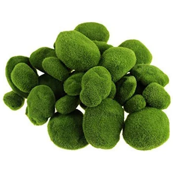 40 Pieces Artificial Moss Rocks Decorative Faux Green Moss Covered Stones (3 Size) 
40 Pieces Artificial Moss Rocks Decorative Faux Green Moss Covered Stones (3 Size)
