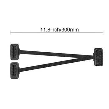 Car Obd Extension Cord One Towing Two Elbow Flat Line Obd2 Extension Cable 0.3 M Y Splitter Elbow Obdii Connector
Car Obd Extension Cord One Towing Two Elbow Flat Line Obd2 Extension Cable 0.3 M Y Splitter Elbow Obdii Connector