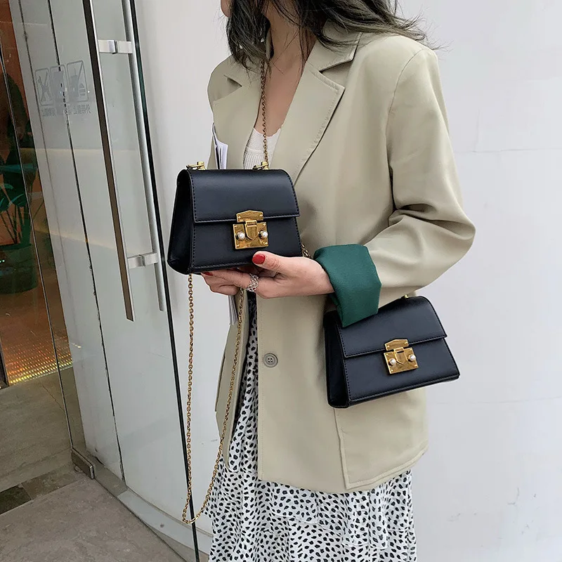 New Arrival Korean-style CHIC Pig Nose Lock Bag Versatile 2019 New Style Large Small WOMEN'S Bag Oblique Square Sling Bag
New Arrival Korean-style CHIC Pig Nose Lock Bag Versatile 2019 New Style Large Small WOMEN'S Bag Oblique Square Sling Bag