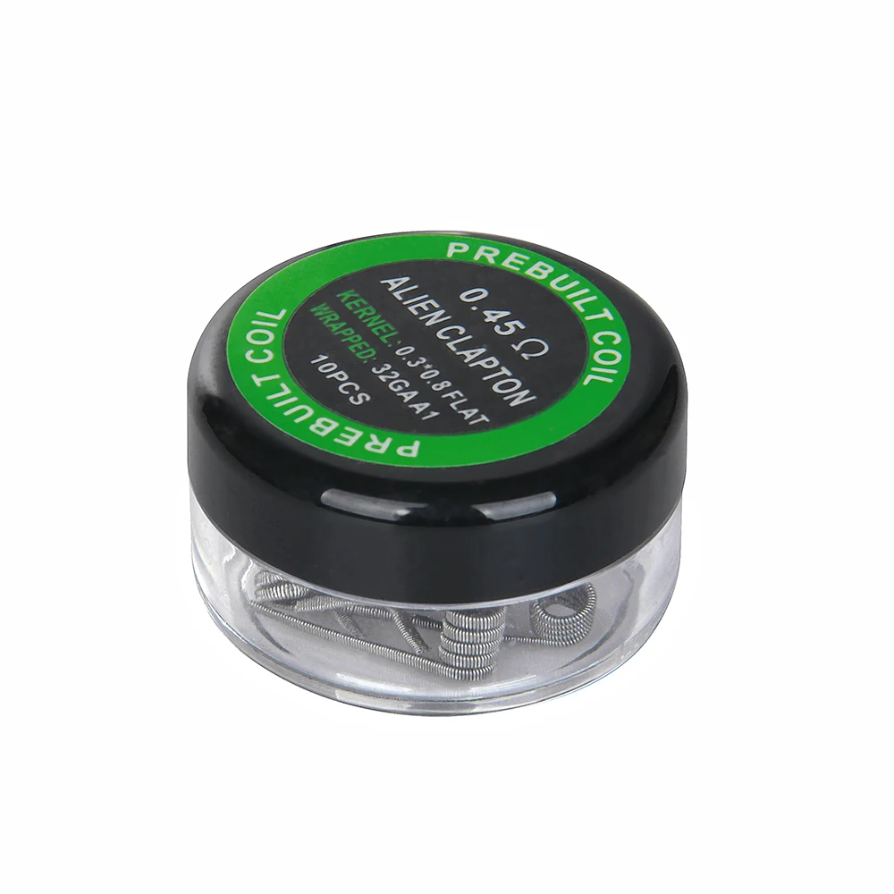 10pcs Ni80 Coil SS316L Alien Fused Clapton Heating Wire for Electronic Cigarette Liquid Cotton RDA RTA Tank Vape Coil
10pcs Ni80 Coil SS316L Alien Fused Clapton Heating Wire for Electronic Cigarette Liquid Cotton RDA RTA Tank Vape Coil