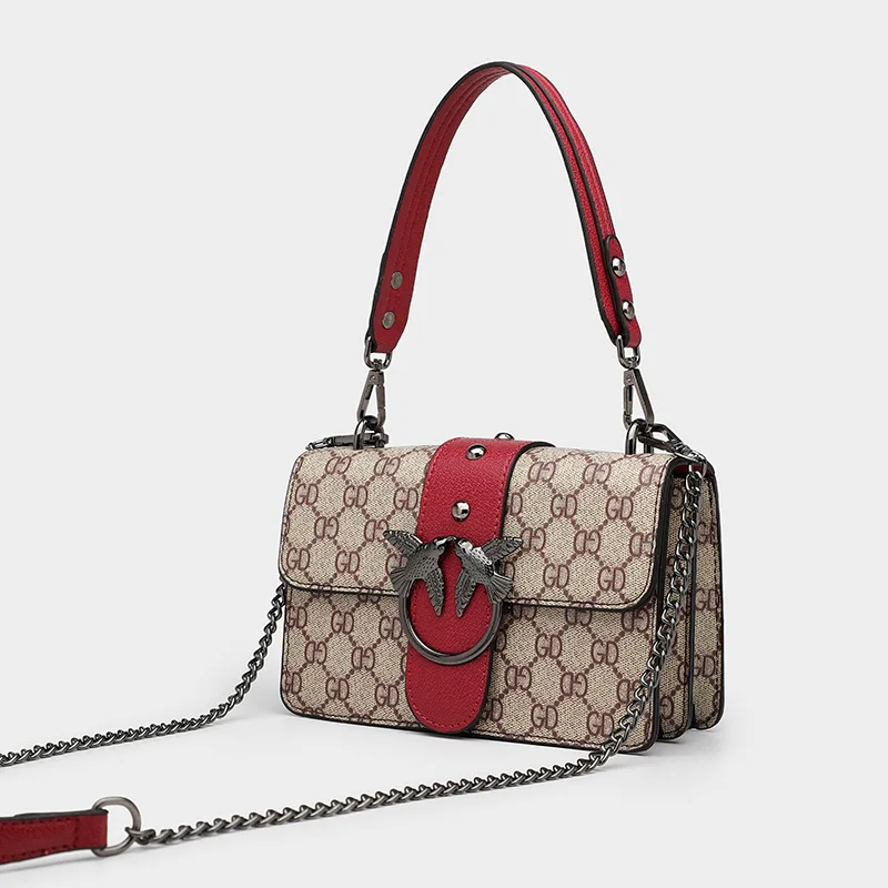 New Style WOMEN'S Bag Europe And America Fashion PU Handbag GD Printed Letter Bag with Chain Shoulder WOMEN'S Bag
New Style WOMEN'S Bag Europe And America Fashion PU Handbag GD Printed Letter Bag with Chain Shoulder WOMEN'S Bag