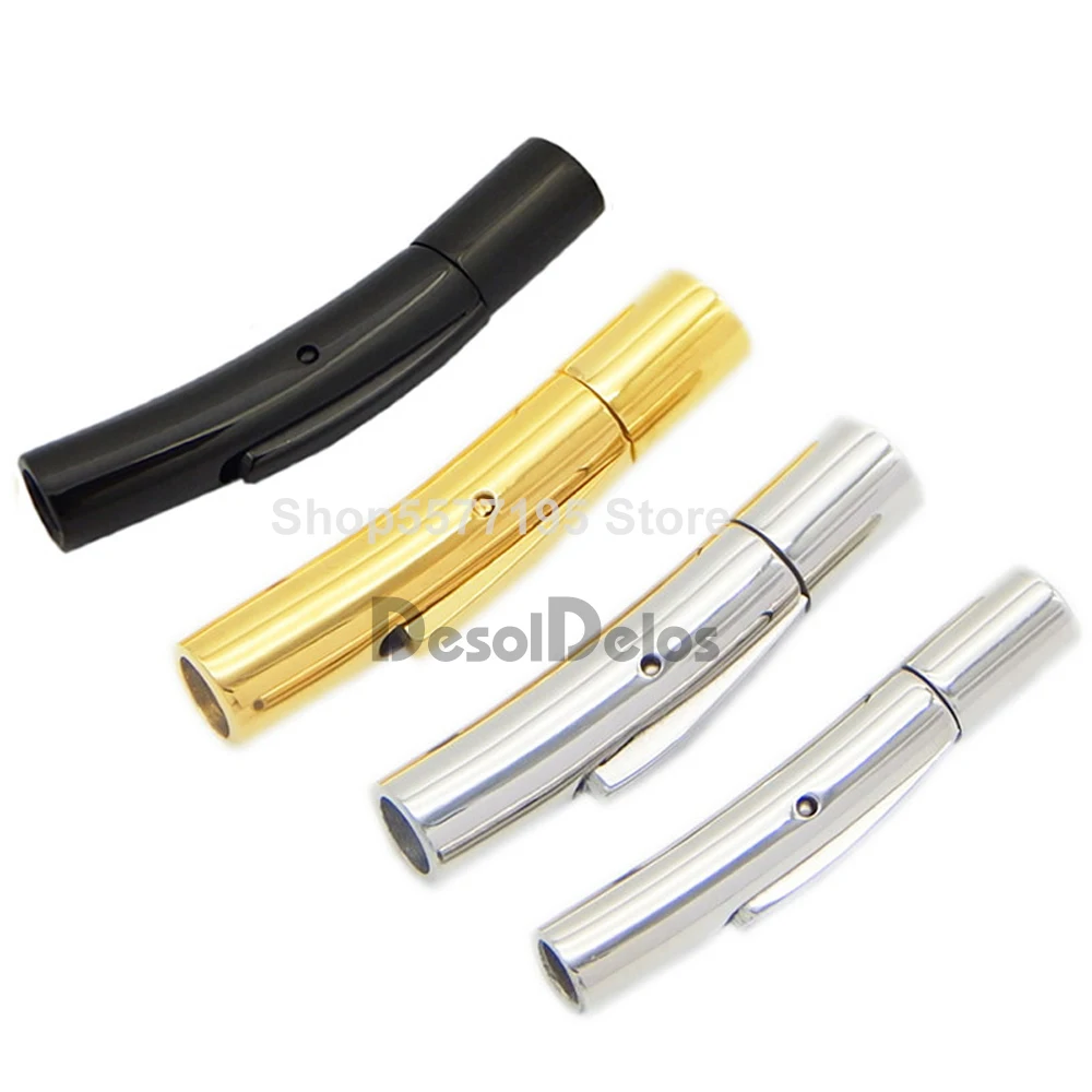 1PC Stainless Steel Clasp Tube for Round Leather Cord 2mm 3/4/5/6mm Bracelet Necklace Connector DIY Jewelry Snap Lock End Caps
1PC Stainless Steel Clasp Tube for Round Leather Cord 2mm 3/4/5/6mm Bracelet Necklace Connector DIY Jewelry Snap Lock End Caps