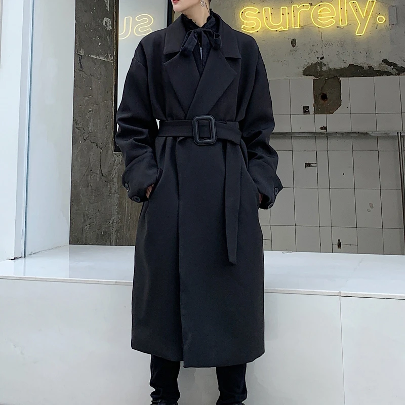 2020 Spring Casual Black Windbreaker Overcoat Trench Coat Men Vintage Fashion Long Trench Jacket Male Streetwear Hip Hop Gothic
2020 Spring Casual Black Windbreaker Overcoat Trench Coat Men Vintage Fashion Long Trench Jacket Male Streetwear Hip Hop Gothic