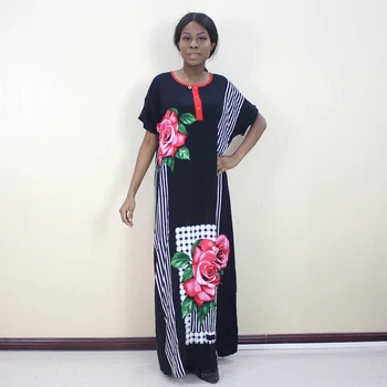 2019 Fashion O-Neck Button Short Sleeve 100% Cotton Red Rose Pattern Printed Casual Women Long Dress
2019 Fashion O-Neck Button Short Sleeve 100% Cotton Red Rose Pattern Printed Casual Women Long Dress
