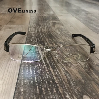 optical eyewear glasses frame half rim transparent glasses spectacles frame silver glasses frame men myopia computer glasses
optical eyewear glasses frame half rim transparent glasses spectacles frame silver glasses frame men myopia computer glasses