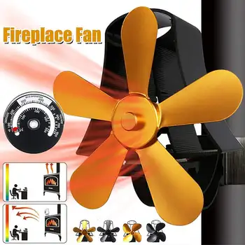 Wall Mounted Fireplace 4/5 Blade Heat Powered Stove Fan Wood Burner Eco Friendly Quiet Fan Home Efficient Heat Distribution Fan
Wall Mounted Fireplace 4/5 Blade Heat Powered Stove Fan Wood Burner Eco Friendly Quiet Fan Home Efficient Heat Distribution Fan