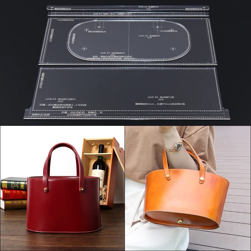 DIY Handmade Leather Bag Crossbody Wallet Pattern Acrylic Template Leather Tool Template
DIY Handmade Leather Bag Crossbody Wallet Pattern Acrylic Template Leather Tool Template