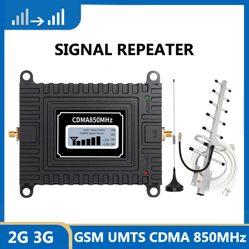 CDMA repeater Band 5 850 Signal booster UMTS 850Mhz 2g 3g celular Mobile Phone Signal Repeater 850MHz GSM amplifier Kit 
CDMA repeater Band 5 850 Signal booster UMTS 850Mhz 2g 3g celular Mobile Phone Signal Repeater 850MHz GSM amplifier Kit
