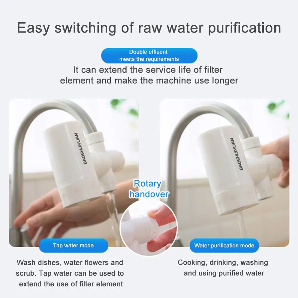 Tap water purifier kitchen faucet filter water filter filter derusting bacteria removal filter
Tap water purifier kitchen faucet filter water filter filter derusting bacteria removal filter