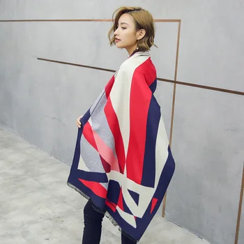 New Double-sided Scarf Thickening in Autumn and Winter Warm and Colour Colour Coloured Square Cashmere Scarf Super-long Shawl
New Double-sided Scarf Thickening in Autumn and Winter Warm and Colour Colour Coloured Square Cashmere Scarf Super-long Shawl