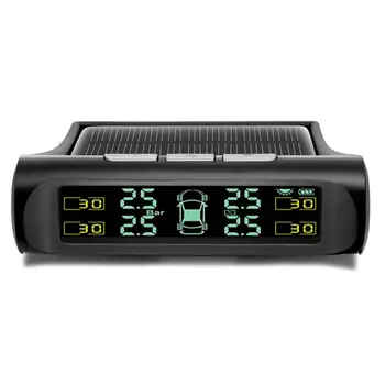 TPMS Tyre Pressure Monitor Solar Power Charging Digital LCD Display Real-time Detection Security Alarm System For Cars
TPMS Tyre Pressure Monitor Solar Power Charging Digital LCD Display Real-time Detection Security Alarm System For Cars